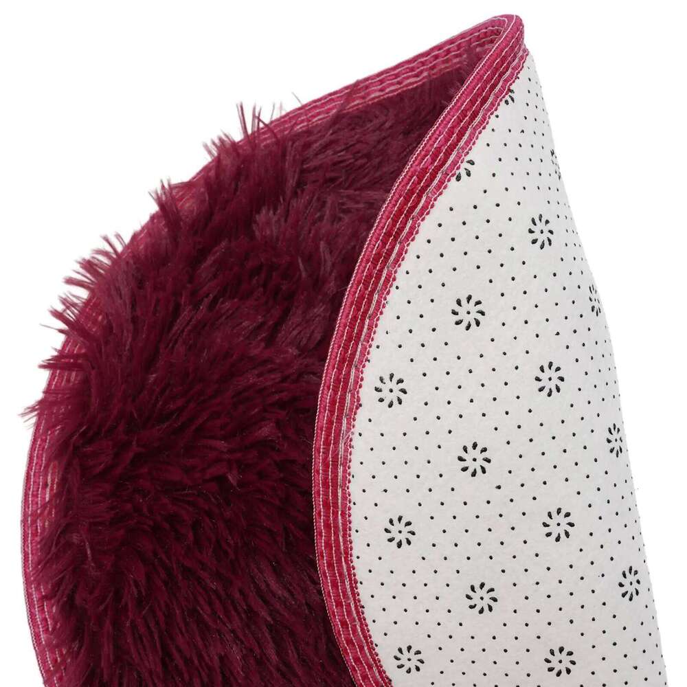 1pc Anti-Slip Rugs Large Shaggy Rug 40/60/80cm Super Soft Round Mat Living Room Bedroom Carpet Multi Color Select For Home Decor H260227 - view 7