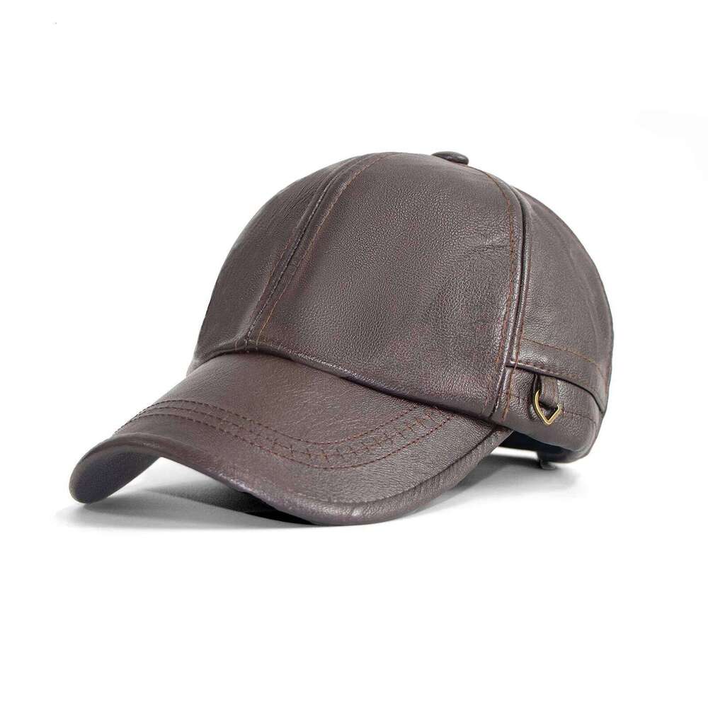 Baseball Cap Men Fashion Hip Hop Sports Caps Army Military Hat British Vintage Cowhide Leather Hats gorras Z260226