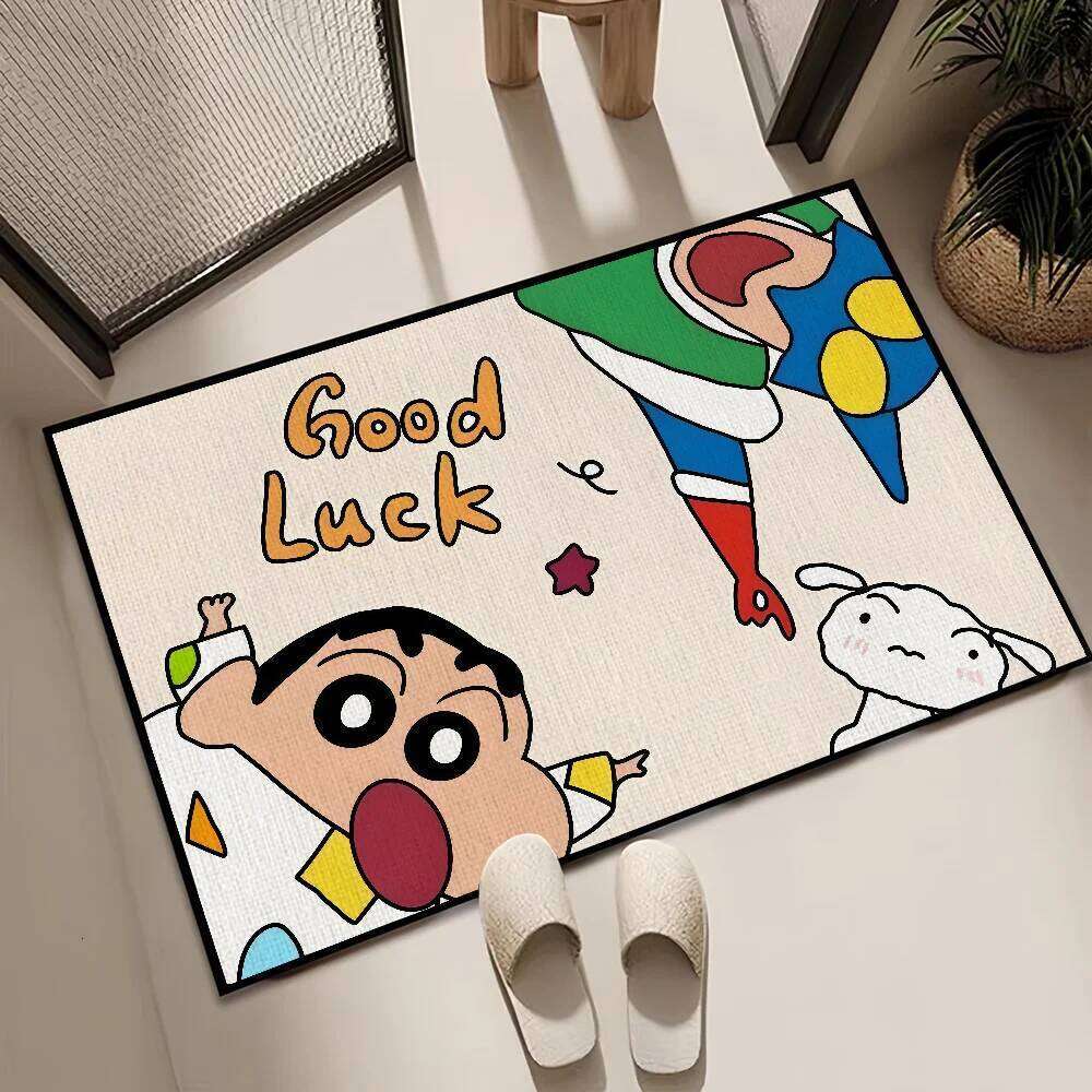 Funny anime cute C-CrayonS S-ShinS C-chanS small carpet Rug Home Decor Bedroom Mat Hallway Balcony Entrance Doormat Decoration H260226