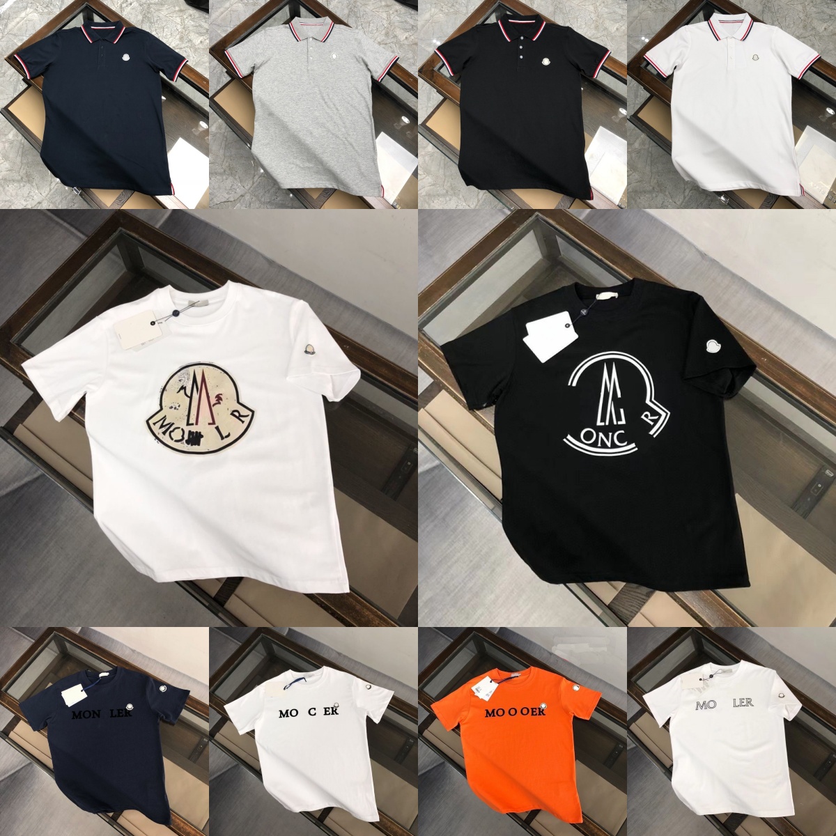 Men Designer T Shirts Cotton Letter Printed Fashion Round-neck Top Casual Business t Shirt High Street Solid Color Sportwear Summer Polo Shirt