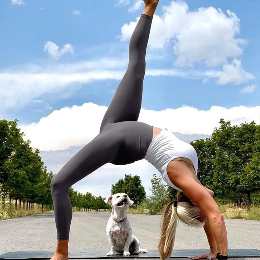 High Waisted Workout Leggings with Pockets for Women Gym Clothing Yoga Pants Running and Cycling Soft Summer 1Pc 260206
