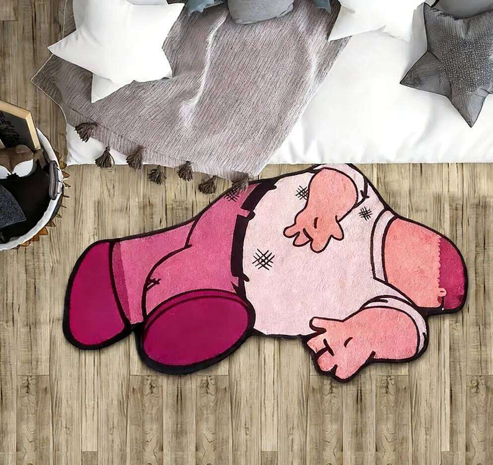 VIKAMA Adorable Cartoon Character Suitable for Balcony, Bedroom, Hallway Entrance Soft and Comfortable Home Decor Rug H260226