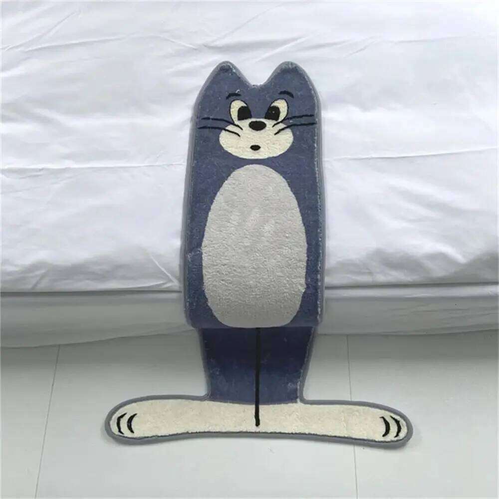 Cartoon Cat Carpet Funny Cute Bedside Bedroom Coffee Table Entrance Floor Stair Mat Indoor Outdoo H260226
