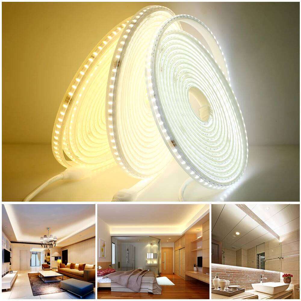 220V 120LEDs/m Brightness Soft Lighting High Flexible Light Safety Waterproof Outdoor Use LED Strip Z260226