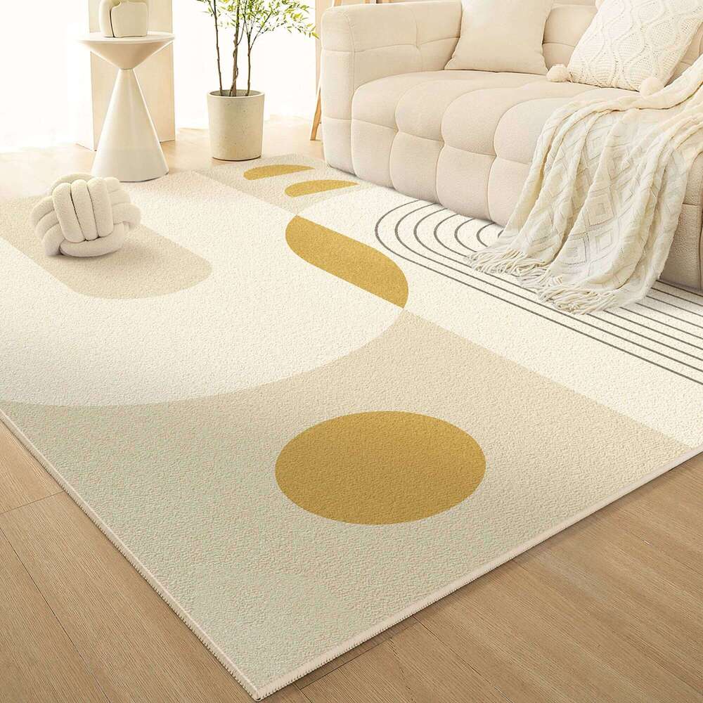 VIKAMA French Cream-Style Carpet, Living Room Sofa, Coffee Table Blanket, Anti-Slip Bedroom Bedside Floor Mat, Home Decoration H260227 - view 3