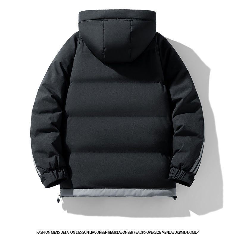 Men's Big and Tall Winter Padded Jackets, Loose Fit Plus Size Warm Cotton Coats, Casual Heavyweight Outerwear for Fall and Winter
