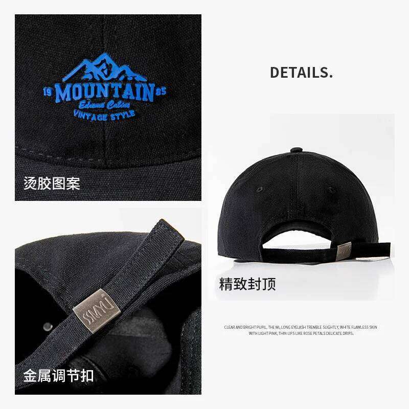 Korean Version Hat Female Ins Mountain Peak Spring Autumn Fashion Soft Top Baseball Cap Men Women Couple Dark Green Suncap Z260226
