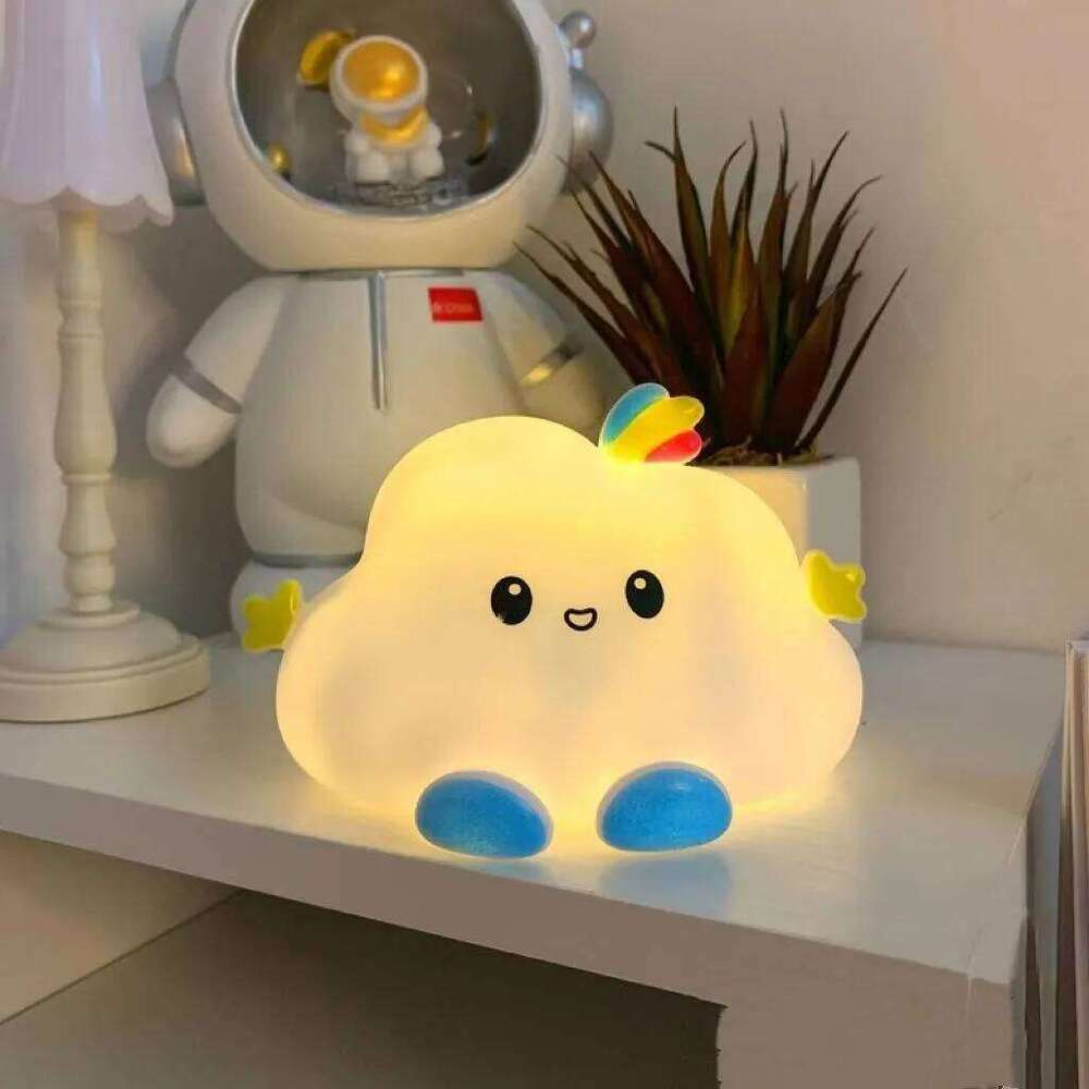Small Cartoon Cute Cloud Not Dazzling Children Bedroom Bedside Night Light Child Girl Birthday Gifts Home Decoration Z260227