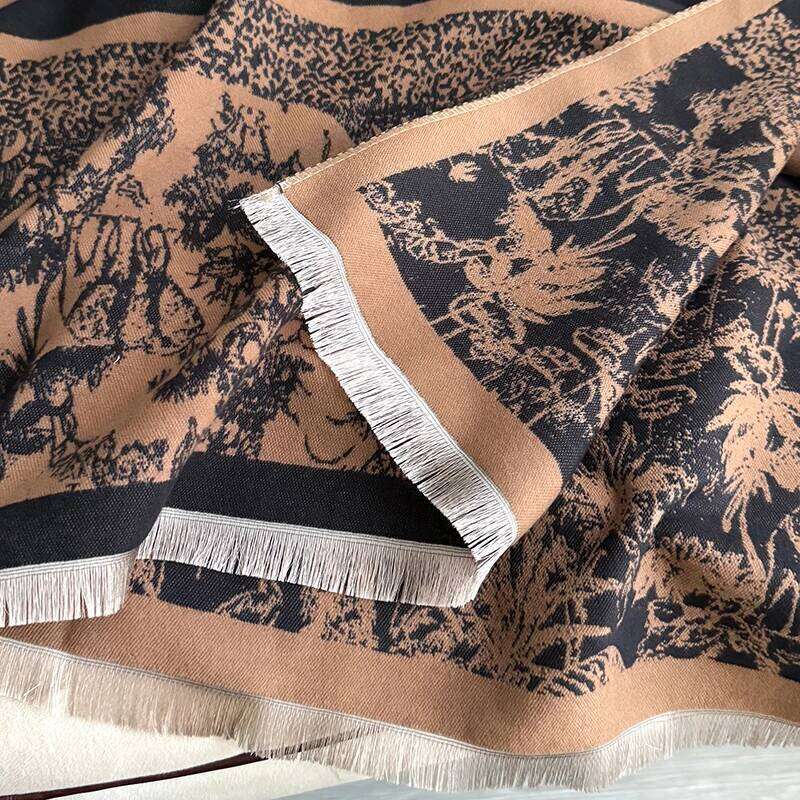 2025 NEW Brand Women Two-Sided Print Imitation Cashmere Soft Warm Pashmina Shawl Winter Coldproof Windproof Blanket Scarf Z260226