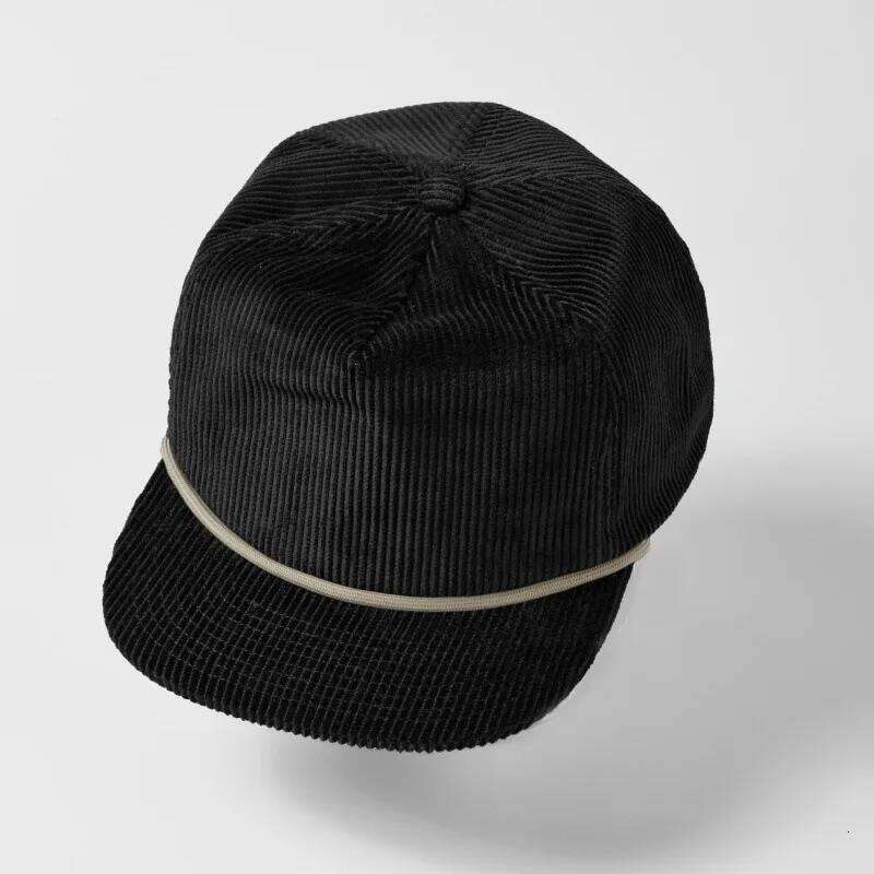 New Custom Classic Corduroy Plus Rope Design Baseball Cap Unisex Embroidered Logo Soft Top Flat Brim Casual Hip Hop Gorras Z260226