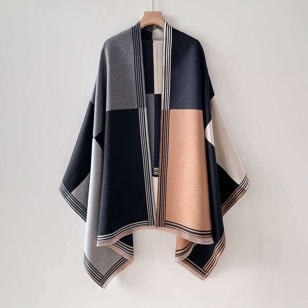 New Luxury Brand Two-Sided Jacquard Scarf Cashmere Soft Warm Fringe Pashmina The Horse Shawl Winter Coldproof Windproof Blanket Z260226