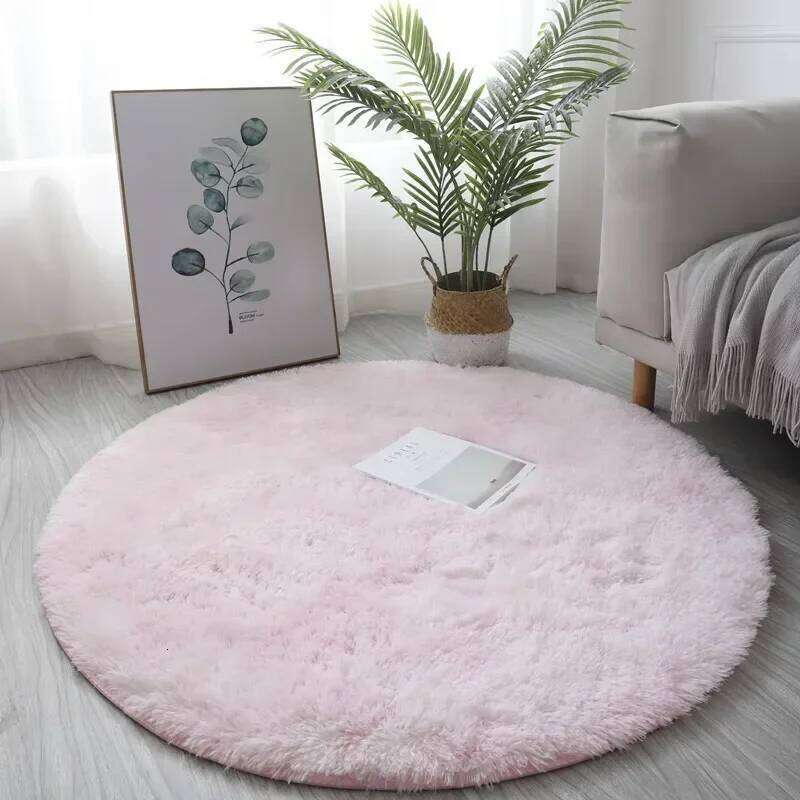 Ultra Soft Plush Round Rug Mat - Fluffy White Carpet for Living Room, Home Decor Bedroomr, Bedroom and Kids Room H260227 - view 4