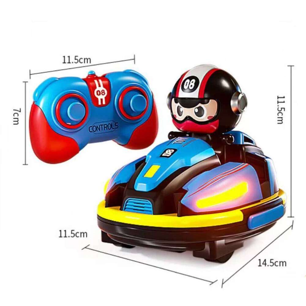 Remote new 2.4 g remote control bumper car duel spray music racing boy Crazyracing Kartrider toys H260227