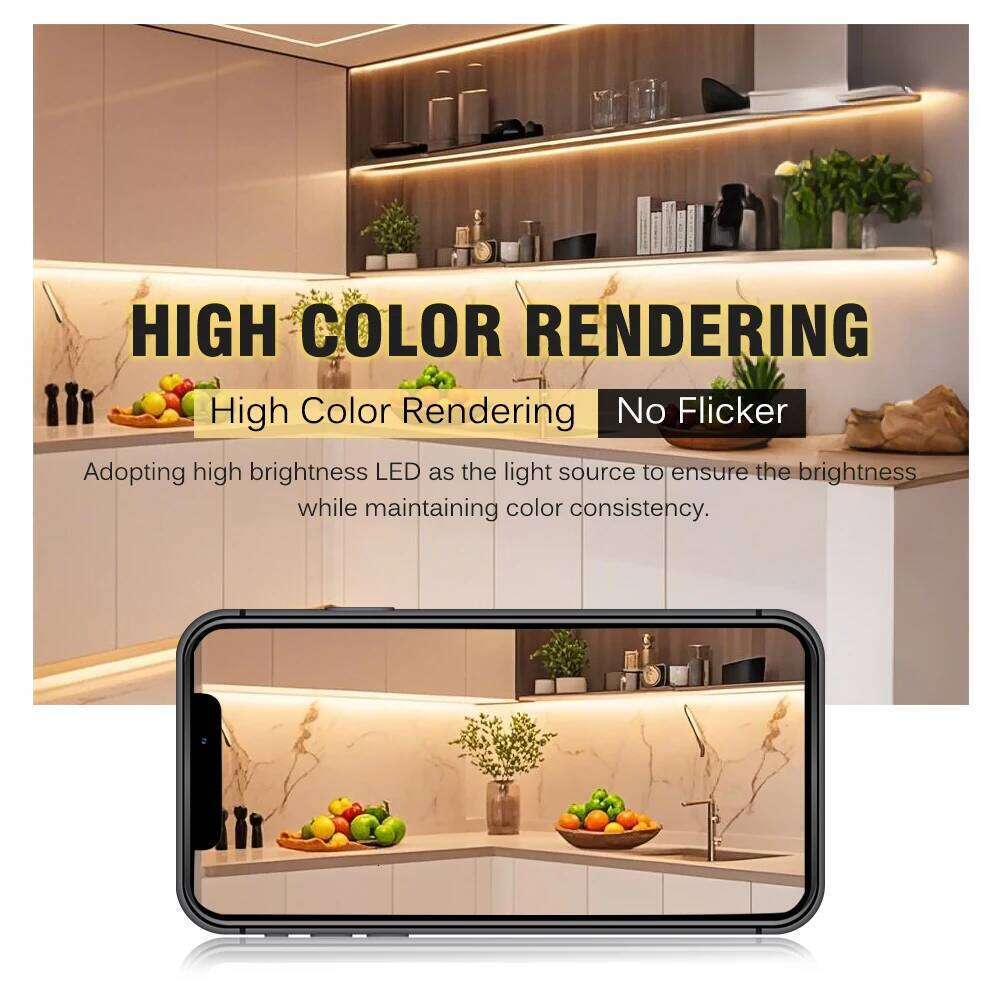 3000K 4000K 6000K Brightness COB Light DC12V 24V 320 480 528LEDs/m High Color Rendering 5m/lot LED Strip Z260226