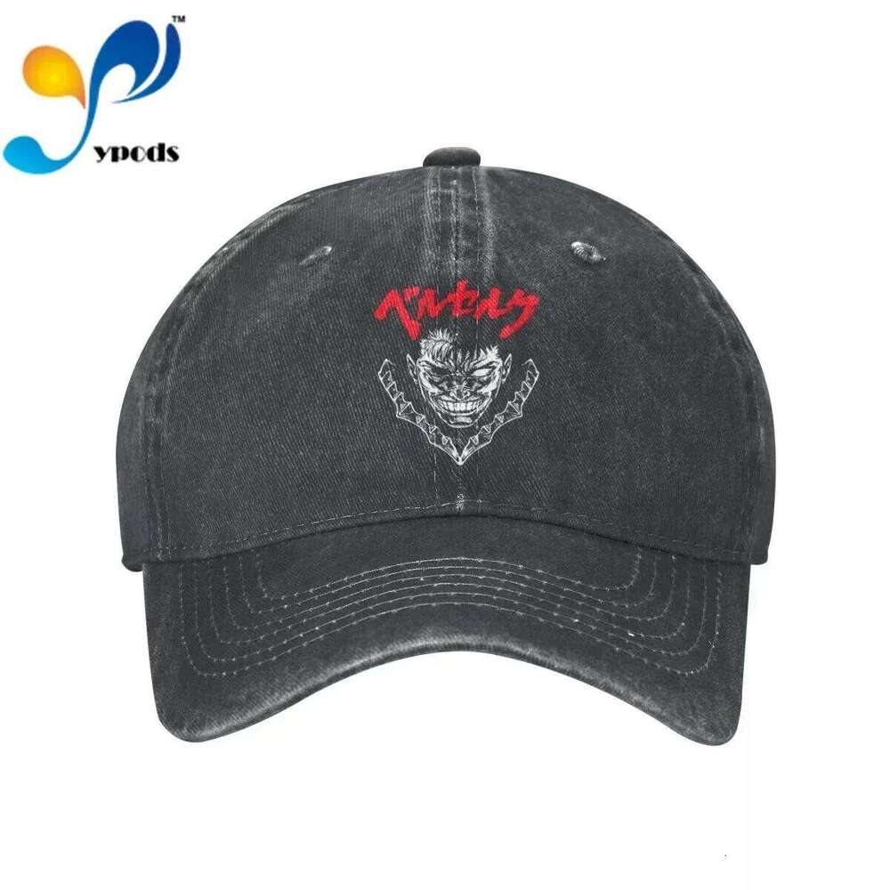 New Brand Berserk Anime Logo Snapback Cotton Baseball Cap Men Women Hip Hop Dad Hat Trucker Z260226