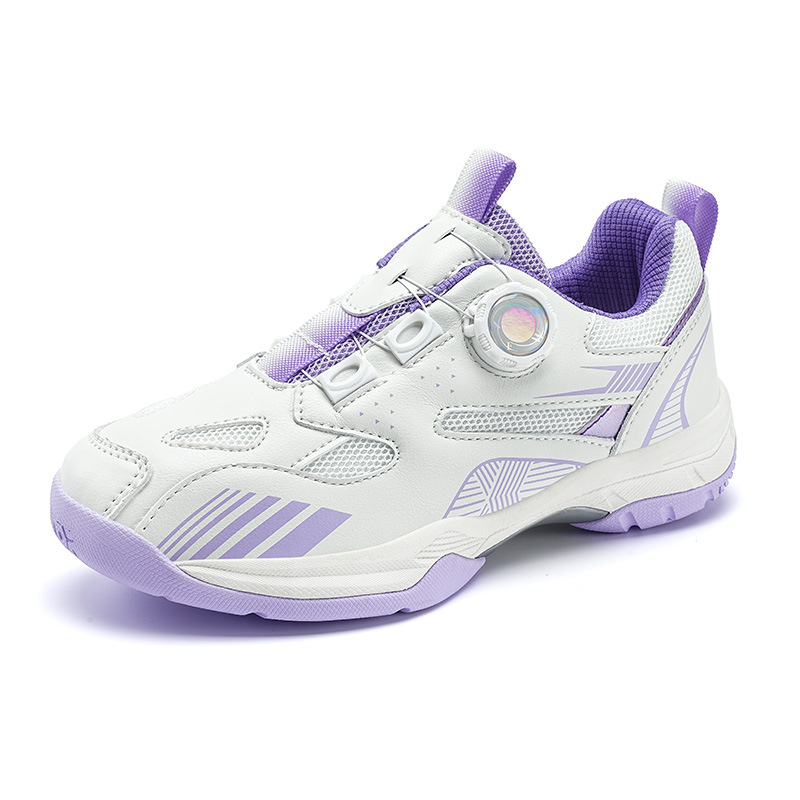Free shipping Children's badminton shoes with adjustable buckle suitable for men's , women's and young boys and girls Perfect for light