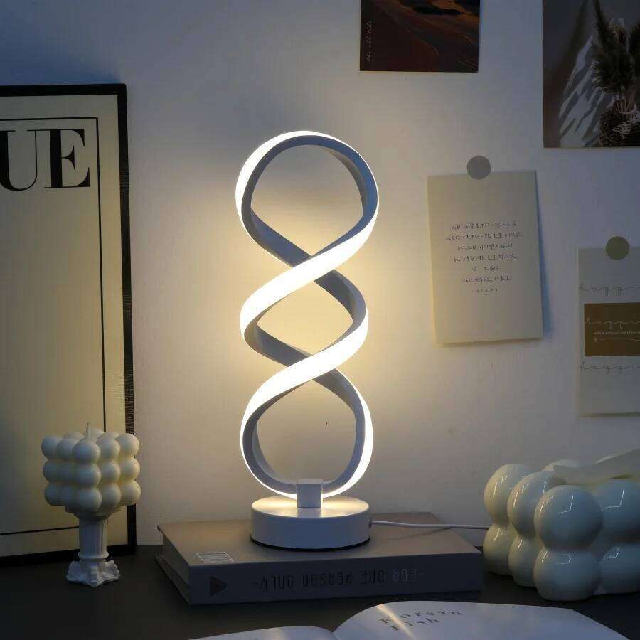 1PC Creative Modern Artistic Desk Lamp, Powered by USB - Three-color Lighting, Suitable for Various Occasions Z260227