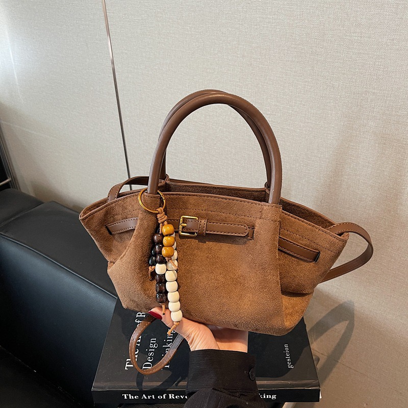 Free Shipping 2026 New Suede Bag Large Capacity Portable Tote Bag Women'S High-End Fashion Single Shoulder Crossbody Bag