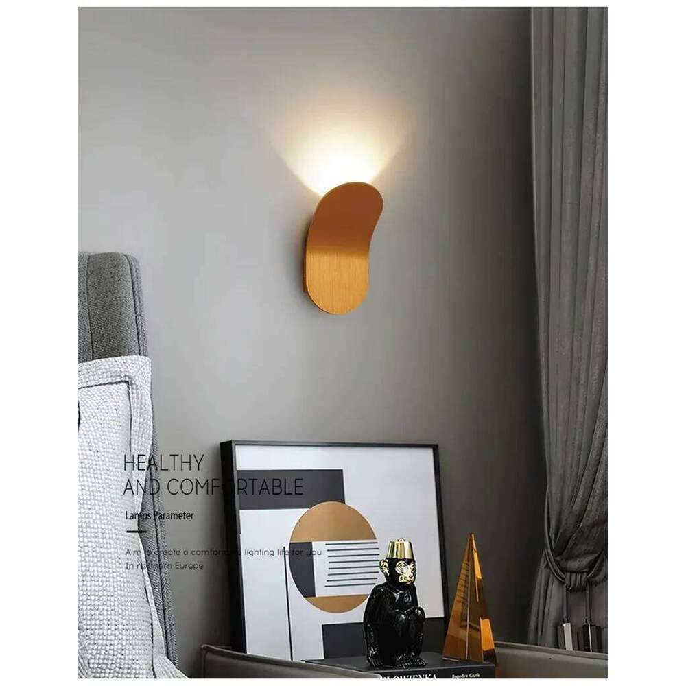 LED Indoor Aluminum Wall Lamp Living Room Decorative Lighting Fixture for Home Loft Staircase Z260227