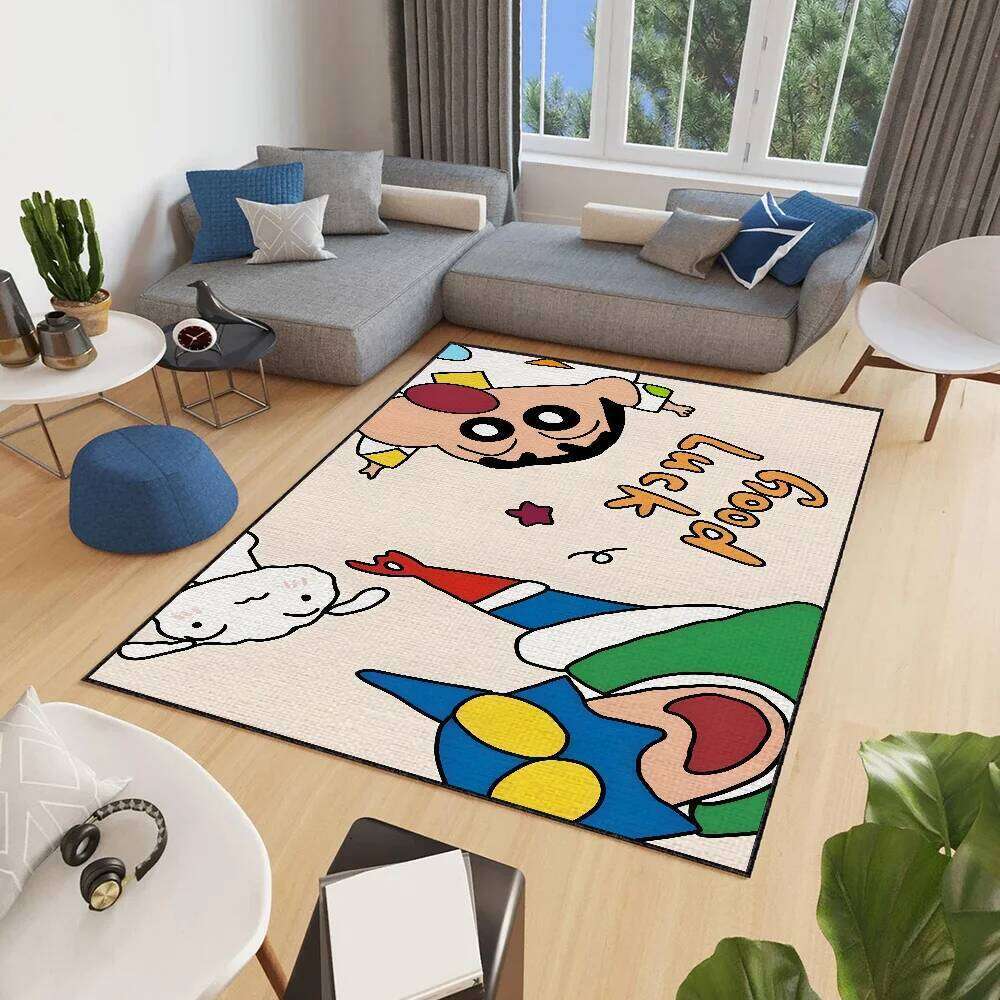 Funny anime cute C-CrayonS S-ShinS C-chanS small carpet Rug Home Decor Bedroom Mat Hallway Balcony Entrance Doormat Decoration H260226