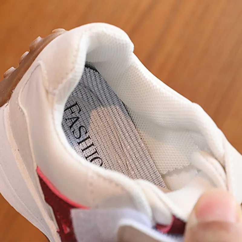 Kids Sneakers Retro Suede-Mesh Non-slip Gum Sole Lightweight Shoes for Boys Girls All Season Outdoor SportsT260227