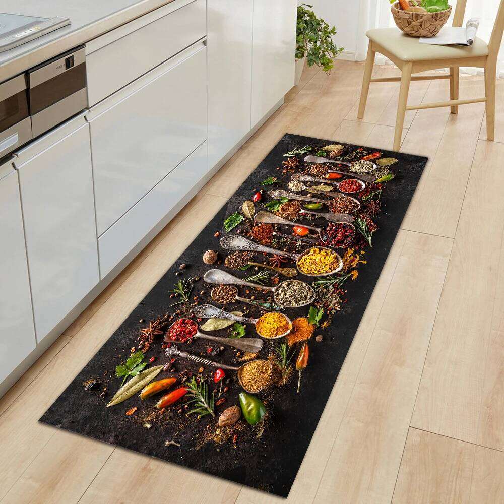 Modern Kitchen Mat Home Entrance Doormat Hallway Bedroom Living Room Decoration Floor Carpet Balcony Bathroom Anti-Slip Long Rug H260227 - view 3
