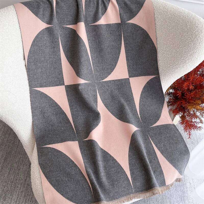 Luxury Winter Scarf for Women Warm Pashmina Shawl Thick Floral Cashmere Blanket Chunky Stoles Lady Elegant Poncho Travel Bufanda Z260226