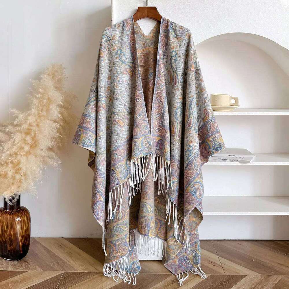 Women Winter Warm Imitation Cashmere Scarves Ethnic Style Pashmina Shawl Wrap Neckerchief Female Bufanda Echarpe Design Scarf Z260226