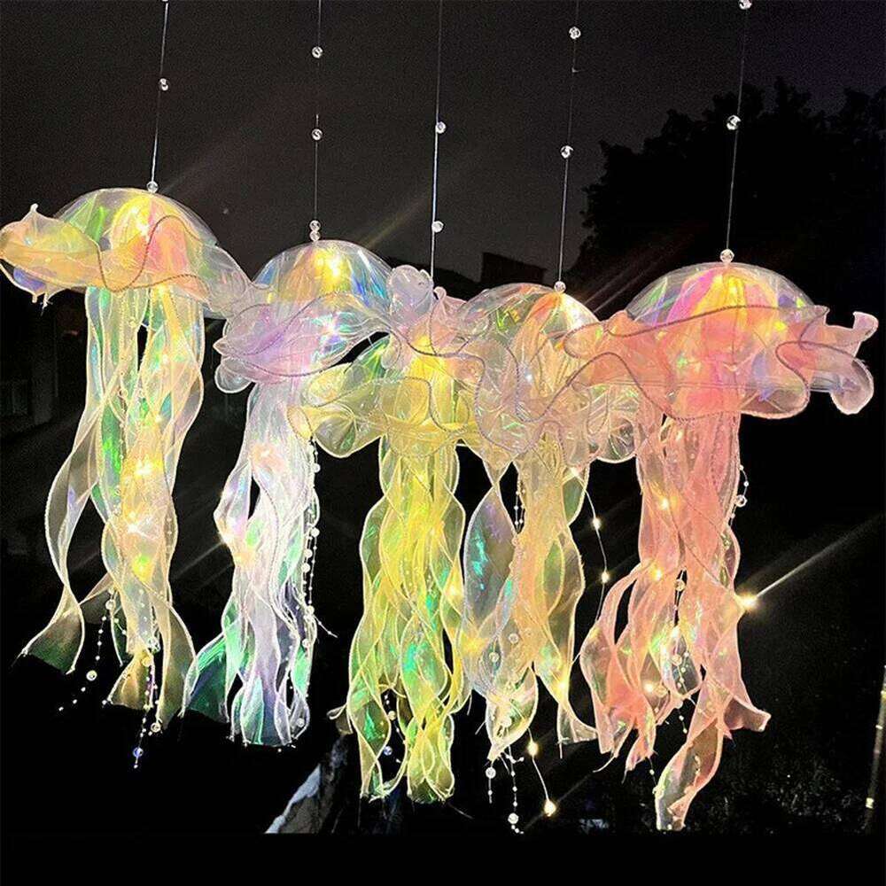 Lightweight Jellyfish Portable Night - Ambient Light for Daughter's Room DIY Decoration Z260227