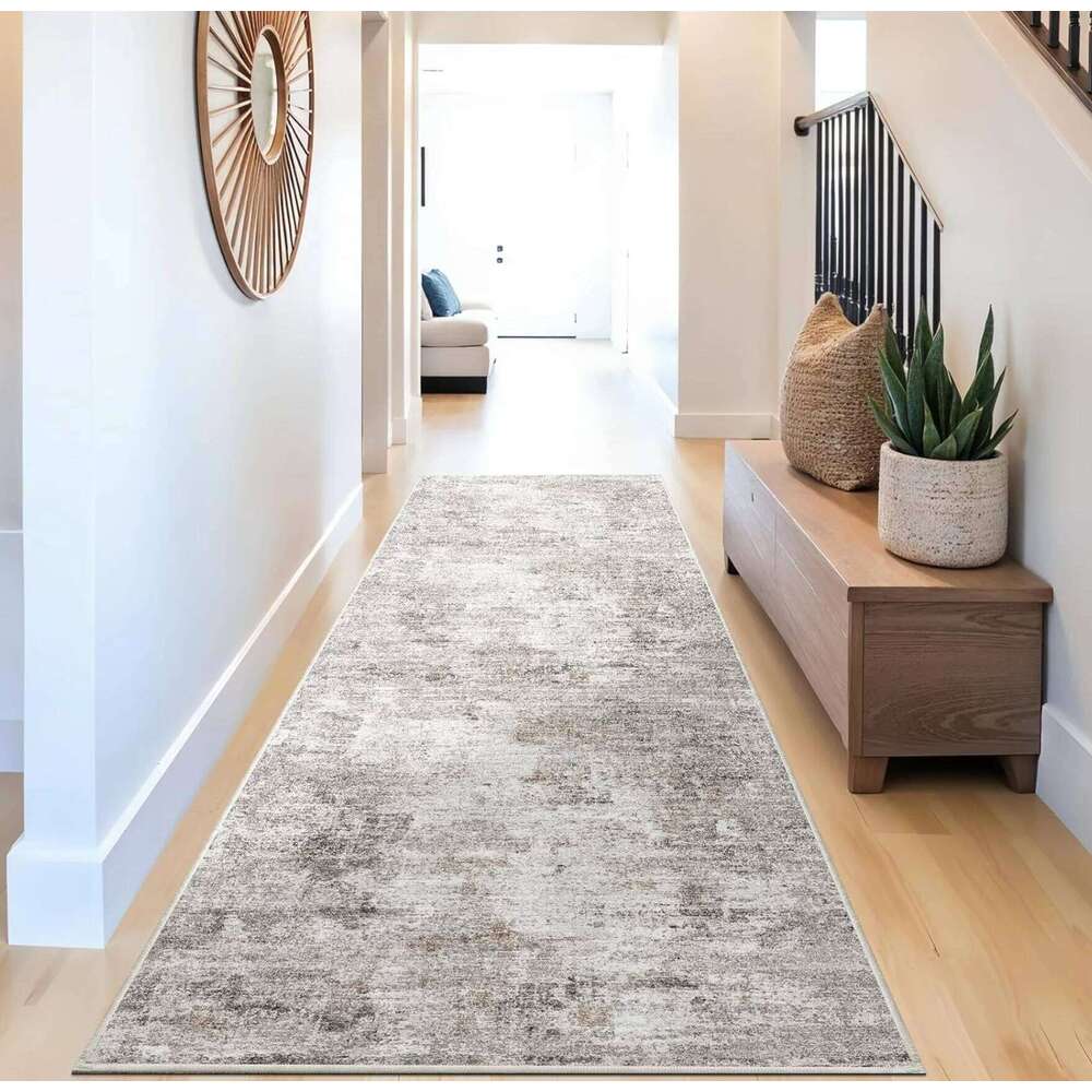 Non Slip Washable Multi Style Runner Rug Floral Retro Abstract Pattern Mat for Kitchen Hallway Corridor Home Decor Floor Carpet H260226