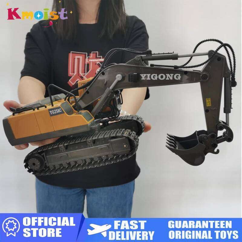 1:20 RC Excavator Dumper Car 2.4G Remote Control Engineering Vehicle Crawler Truck Bulldozer Toys for Boys Kids Christmas Gifts H260227