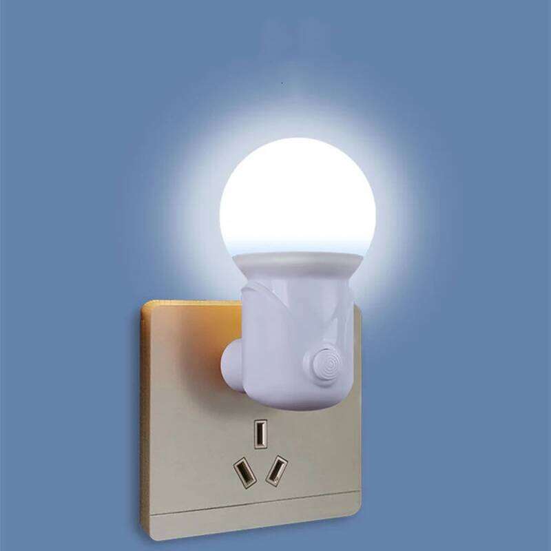 LED Plug-in Night 2-color Baby Nursing Eye Sleep Light Bedroom Socket Lights Energy Saving Cute Corridor Lamp Balcony Z260227