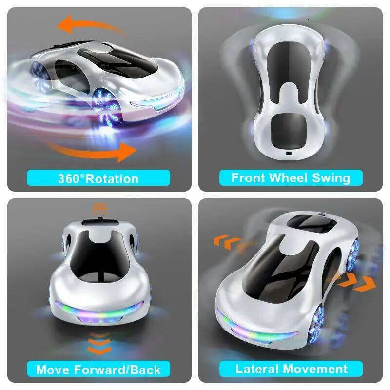 New energy RC Cars Toys 2.4GHz Remote Control Car with Lights Music & SprayEffects Gesture Sensing Gifts for Boys Girls H260227