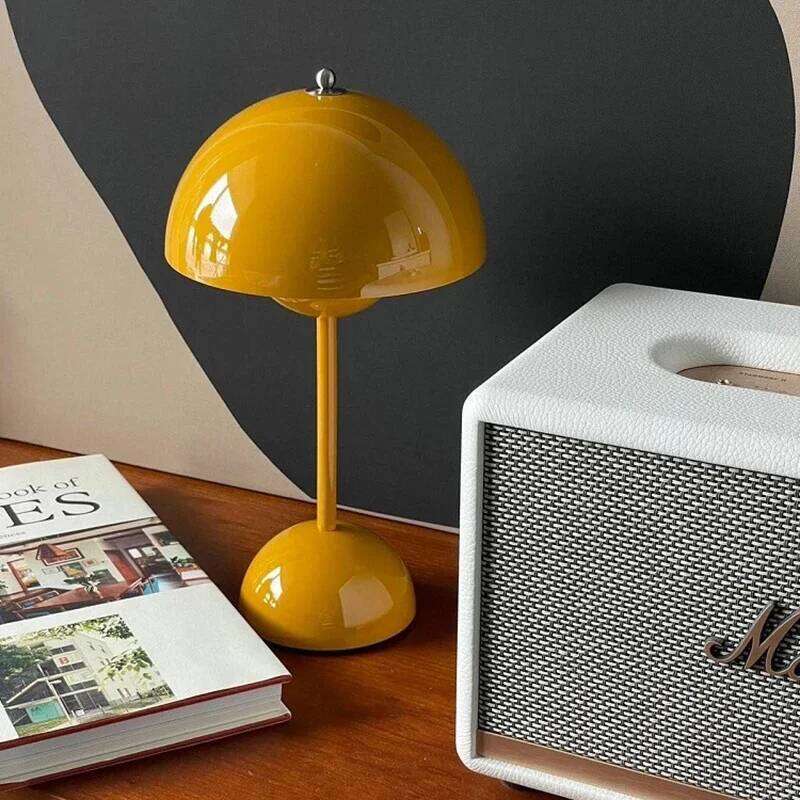 Modern mushroom night light, touch color changing bedroom bedside atmosphere lamp, home decor desktop decorations Z260227