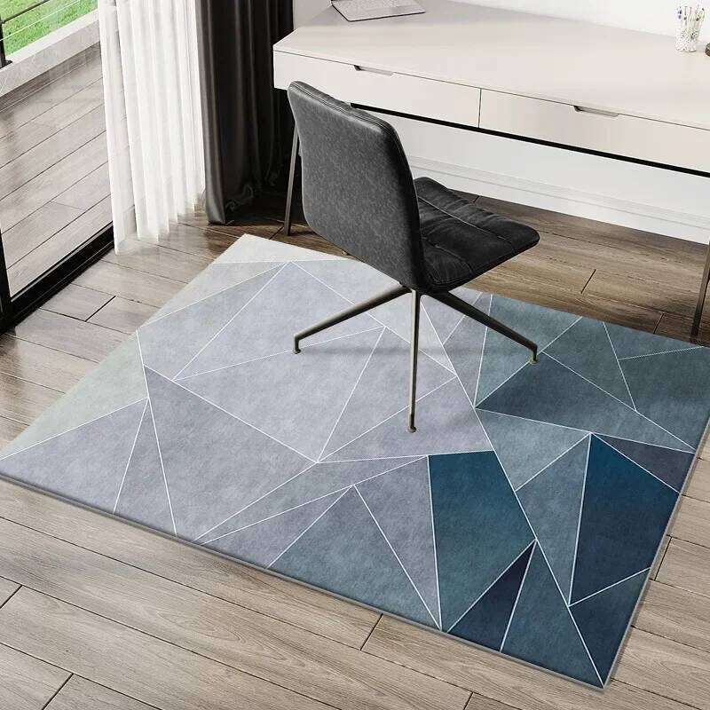 VIKAMA Simple e-Sports Floor Study Desk Computer Swivel Chair Bedroom Soiled Foot Mat Carpet Home Decoration H260226