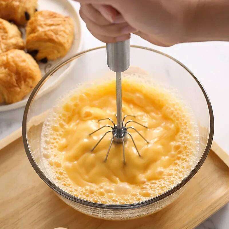 Semi Automatic Rotating Cream Mixer, Household Manual Egg Beater, Baking Tool, Kitchen Tools