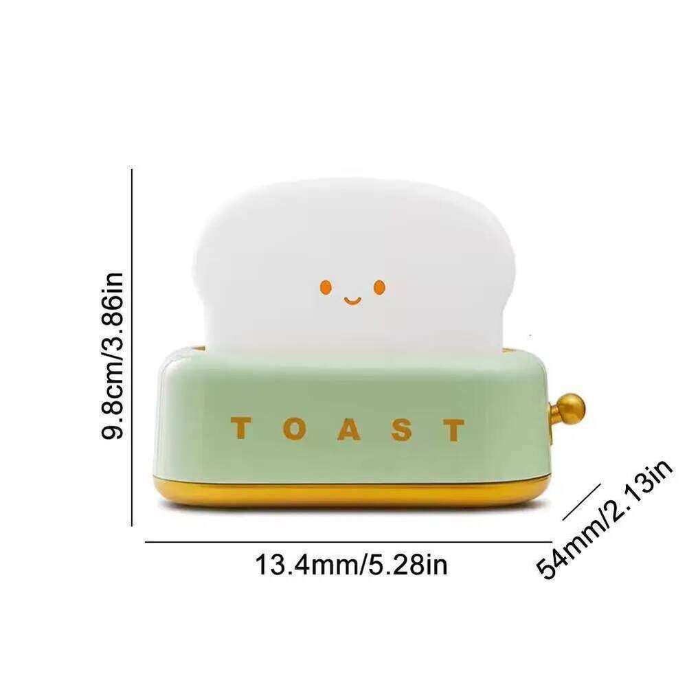 Creative Bread Toast Table Light Toaster Nightlight For Birthday Gift USB Rechargeable Led Lamp Decor Holiday Baby Bedroom Z260227