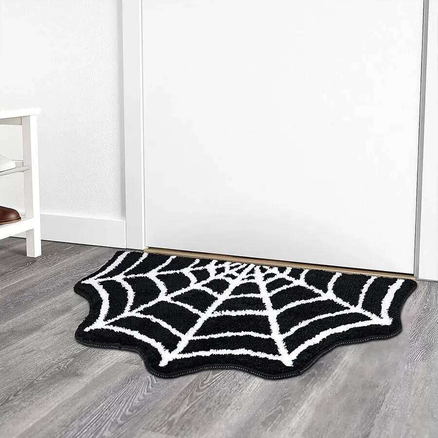 Halloween Bath Mat Gothic Bedroom Carpet Spider Web Floor Bathroom Home Decor Decoration Kitchen Living Rugs Room Rug Mats H260227 - view 5