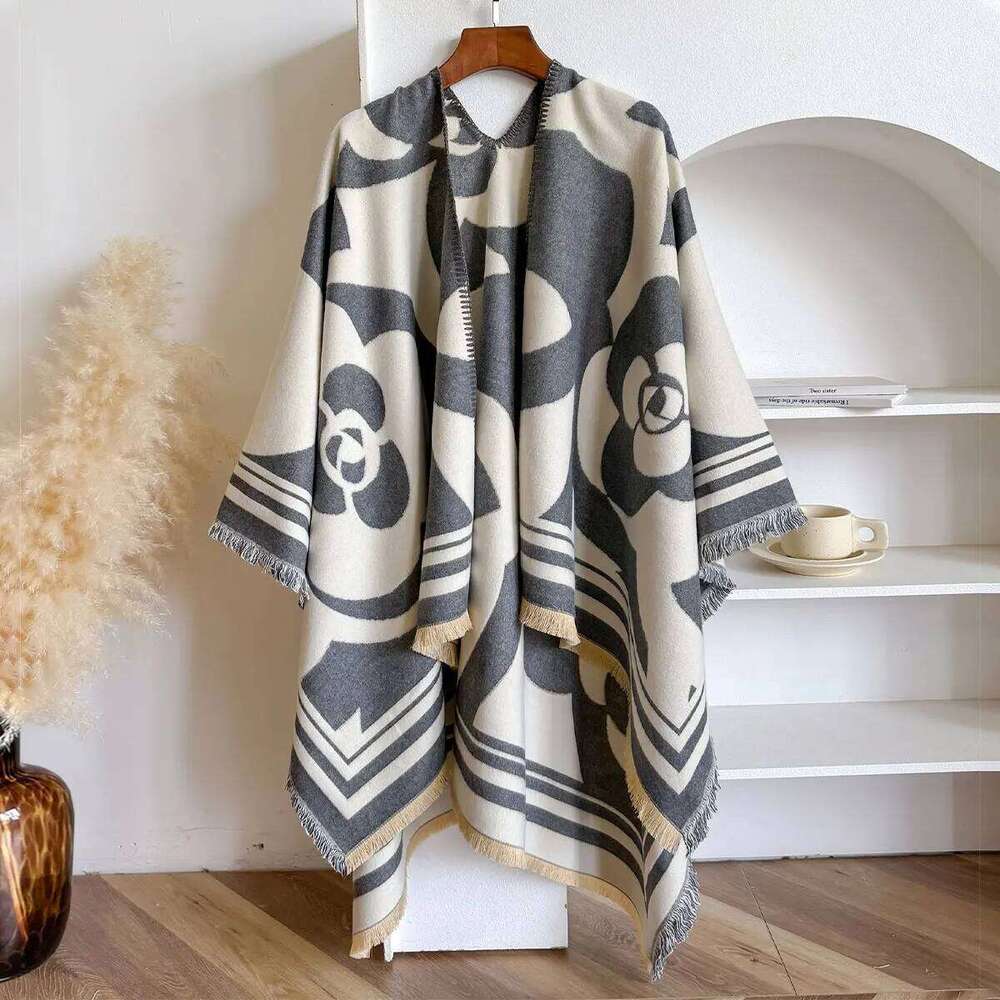 2025 Ethnic Style Women Imitation Cashmere Thick Warm, Large Square Scarf, Fashionable And Versatile, Elegant Scarf Z260226