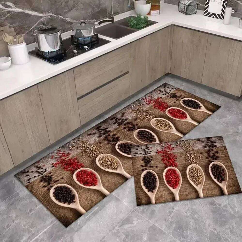 Modern Kitchen Mat Home Entrance Doormat Hallway Bedroom Living Room Decoration Floor Carpet Balcony Bathroom Anti-Slip Long Rug H260226