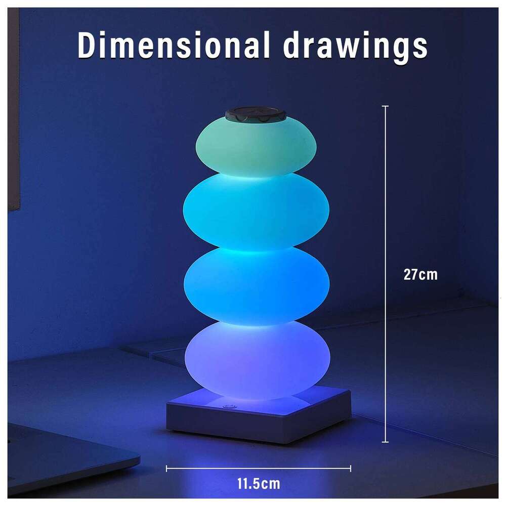 Touch switch LED RGB 16 DIY multi-step color changing table lamp bedroom bedside ambient light Z260227