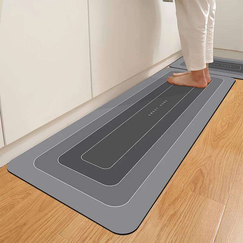 1PCS Kitchen Floor Waterproof, Anti-skid, Anti-dirty Foot Household Mat, Carpet, Diatomite Door Mat H260226