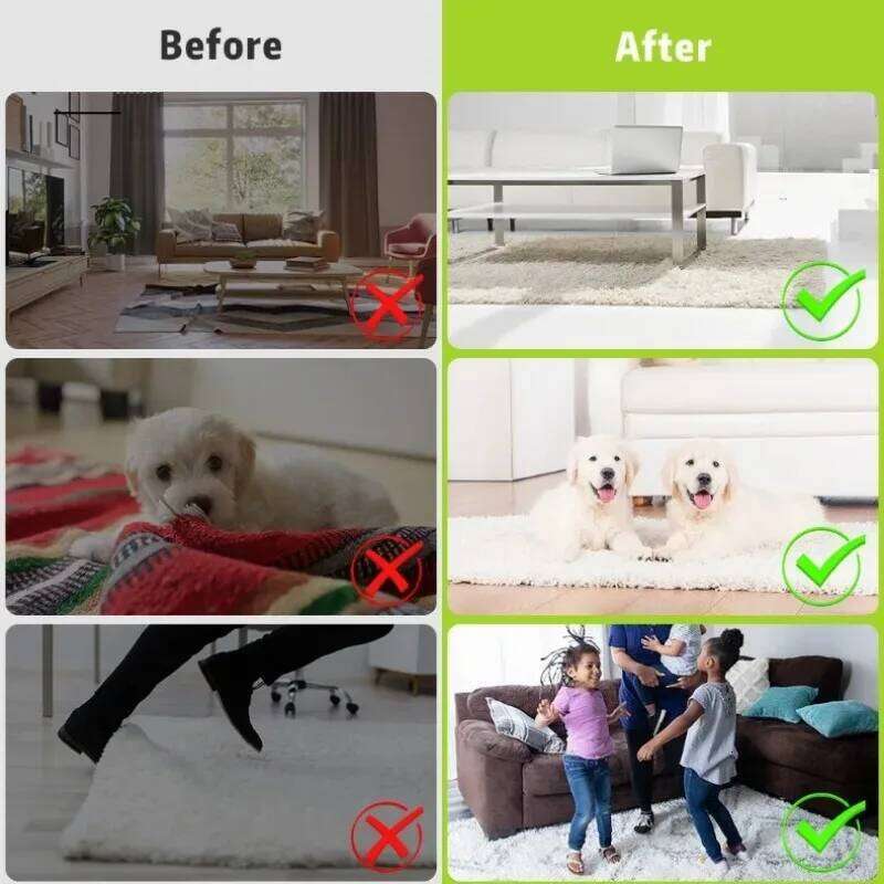 4PCS Nano PU Self-adhesive Anti-slip Triangular Carpet Household Floor Mat Fixed Patch Washable and Reusable H260226