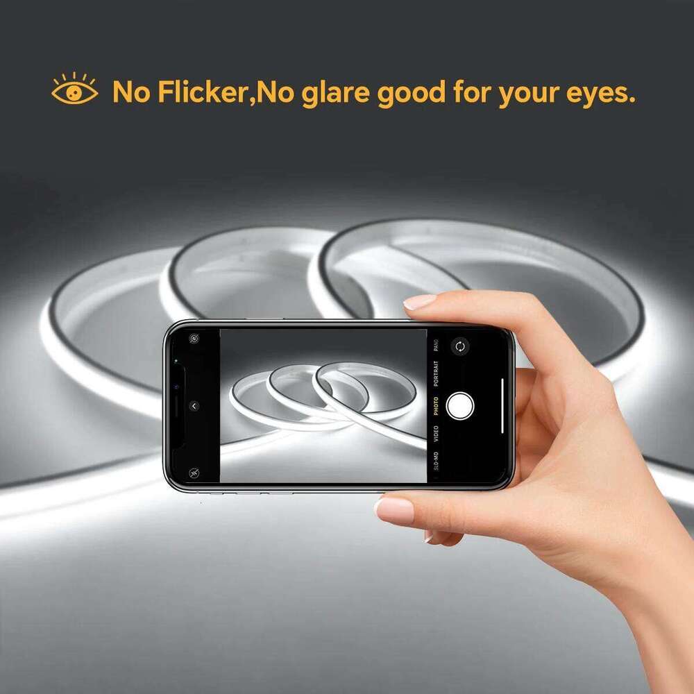 Luminous Even ,No Dark Area COB Neon LED Strip Light 24V Flexible High Density 280LEDs/m RA90 3000K 4000K 6000K Linear Dimmable Z260226