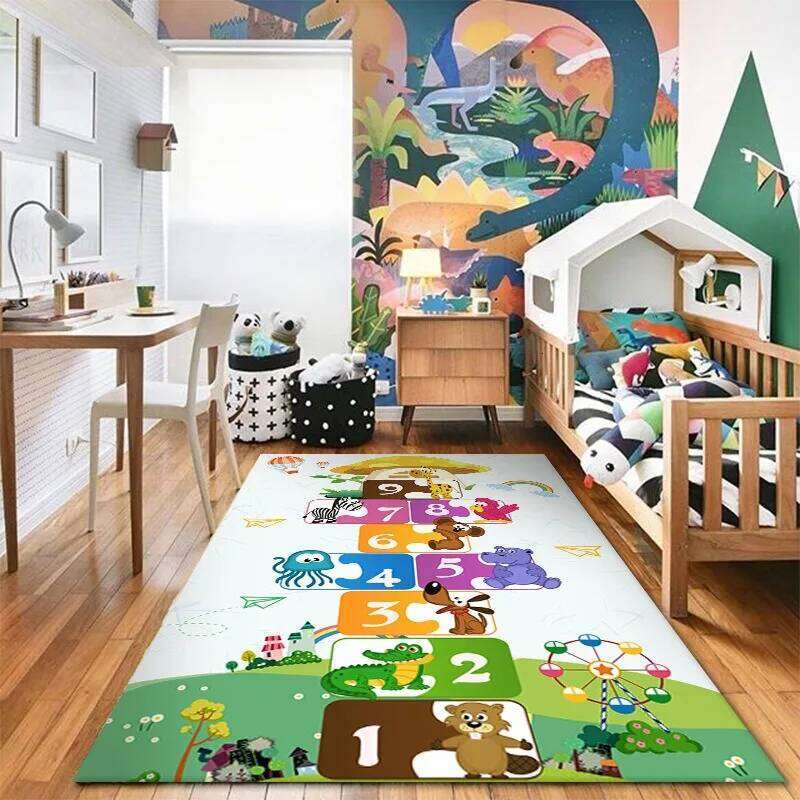 Children Large Area Rug Game Carpet for Living Room Bedroom Slip-resistant and Wear-resistant Soft Floor Mat Home Decor H260226