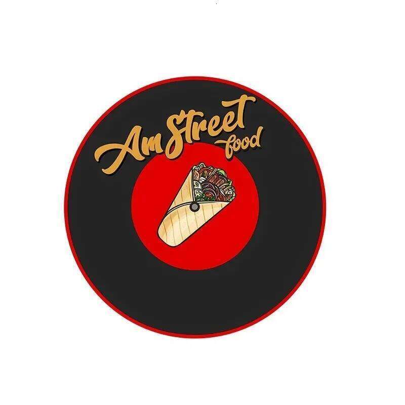 Minimalist Retro Vinyl Record Groove Black Disk Round Carpet Mat Rug Music Theme Home Decoration Living Room Bedroom Studio H260227 - view 3