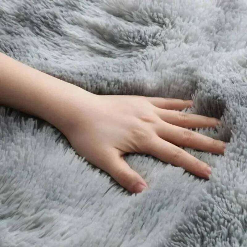 Fluffy Cream White Sheepskin and Living - Silk Wool Rugs for Bedroom Kawaii Rug Room Decor H260227 - view 6