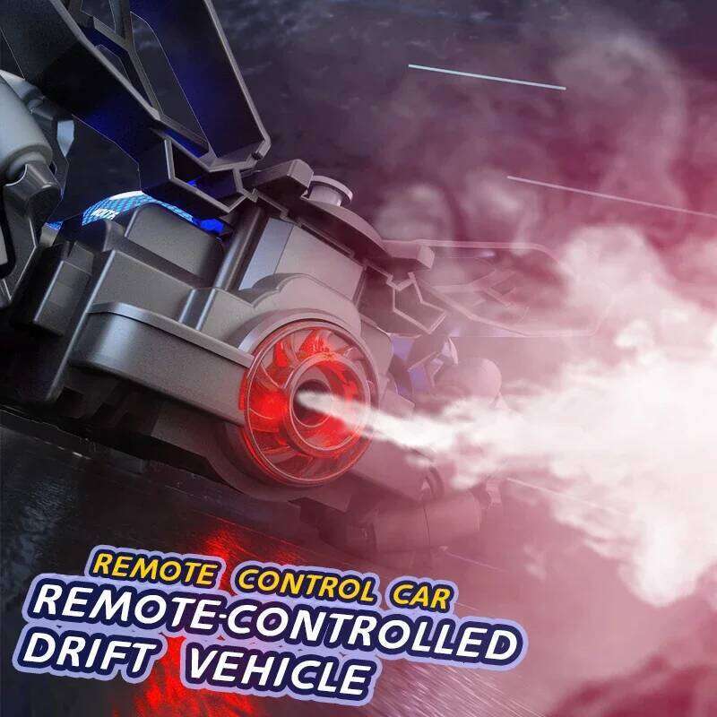 Q186 Single Hand Gesture Double Cool Light Spray Rc Racing Toy Remote Control Stunt Car Toys for Boys Gifts H260227