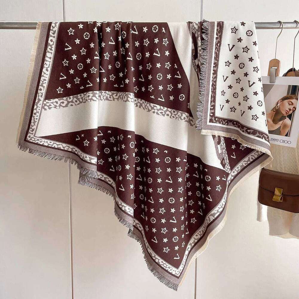 Thick Shawl Wrap Head Scarf for Women Luxury Winter Warm Cashmere Neckerchief Bandana Fashion Print Poncho Pashmina Bufanda 2023 Z260226