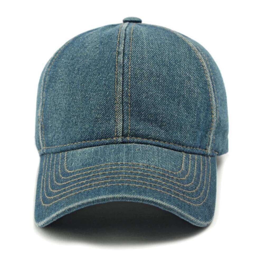 HT4751 Hat Spring Summer Denim Caps for Men Women 6 Panels Snapback Wash Cotton Male Female Adjustable Baseball Cap Z260226